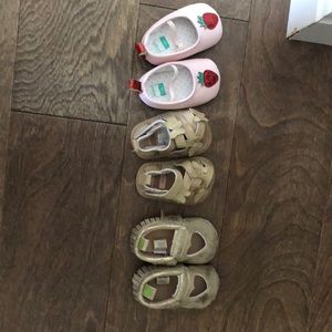 Newborn summer shoe lot